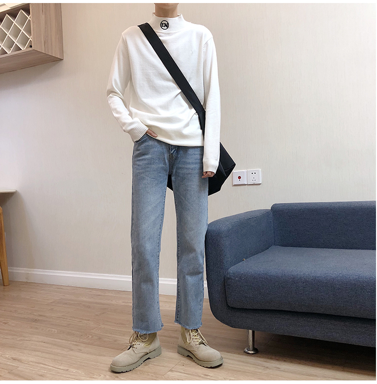 LES đẹp trai T Lin cong đôi mùa thu đông cardigan nam