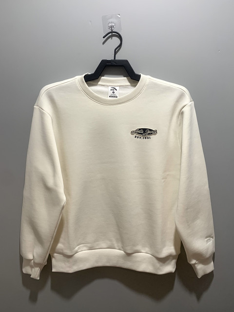 Anta 2026 Spring New Men's Round Neck Long-Sleeved Velvet Pullover Sweatshirt Comfortable Round Neck Base Layer Shirt 152618703N