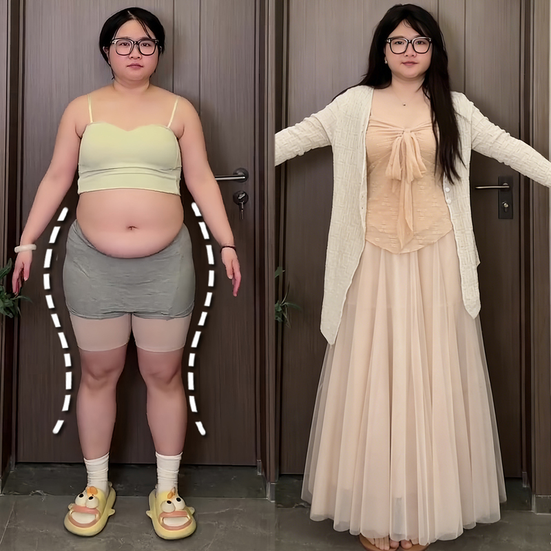 Plus-Size Spring and Summer Pure and Lazy Style Three-Piece Set, First Love Style, Concealing and Slimming Camisole Top and Skirt Set
