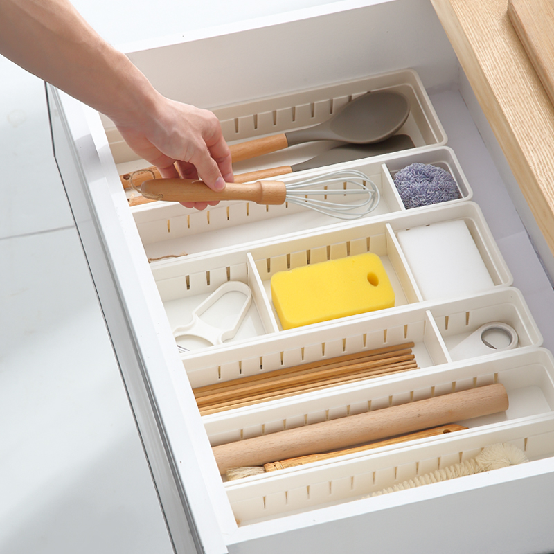 Drawer decomposed collection box desk decoration desk whole cabinet built-in stationery pen rectangular plastic small placement box