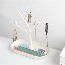 Deer Corner Tree-shaped Creative Necklace Jewelry Home Watch Hanging Buddha Pearl Necklace Bracelet Containing Display Rack Show Shelf