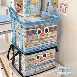 Old Book Storage Box Handy Gadget Books Student Bookshelf Storage Classroom Senior Book Bag Dustproof and Transparent For Home Moisture-Proof
