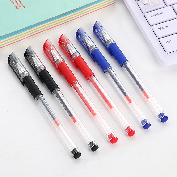 Gel pen Korean creative red pen signature pen black pen Blue business stationery Learning Office hand account pen Black