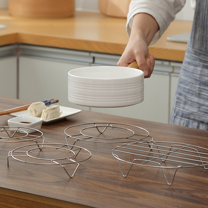 Kitchen supplies steaming rack stainless steel multi-purpose steamed vegetable rack tall steamed rice rack steamed egg shelf steamer cage steamer