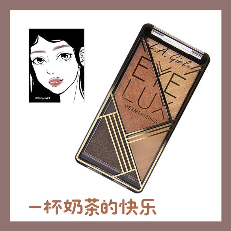 Bonded warehouse lagirl Los Angeles girl American four color eyeshadow 469 461 daily matte earth color