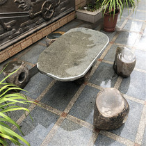 Stone table stone bench courtyard garden Stone Table natural coffee table Villa outdoor tea table granite stone table and chair