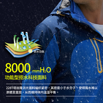 Customized overalls embroidery printed logo liner three-in-one removable winter overalls custom-made