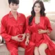 Mùa xuân và mùa thu vài bộ đồ ngủ bằng lụa dành cho nam và nữ những kiểu đồ bộ de thương