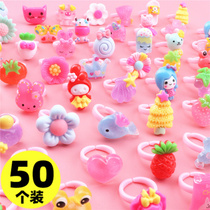 Childrens ring ring baby girl princess cute first jewelry toy cartoon plastic ring small ring kindergarten