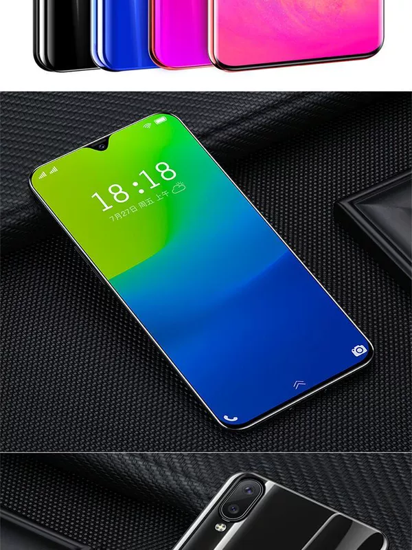 Màn hình thả nước X23S chính hãng 6,3 inch toàn màn hình Netcom 4G Android trò chơi vân tay thông minh giá sinh viên điện thoại di động - Điện thoại di động