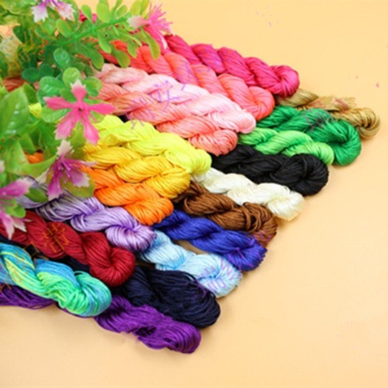 Jade thread 1mm thread pendant woven necklace handmade DIY jewelry accessories bracelet red rope