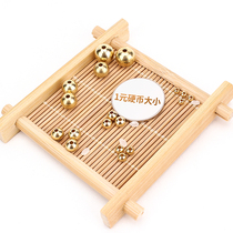 Pure brass solid copper gold beads smooth round beads diy jewelry accessories