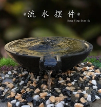Water Bowl Stone Sculpture Fountain Flowing Water Marble Courtyard Outdoor Water View Pool Cycle Fish Tank Pendulum DAY WATER BOWL BASIN