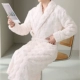 Белый комплект, банный халат, штаны