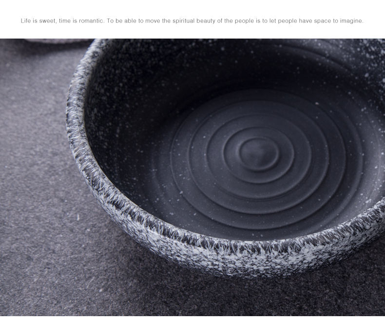Large ceramic bowl big rainbow such as bowl noodles in soup bowl restaurant ltd. deep bowl dish of boiled fish big ready - to - cook malatang bowl bowl