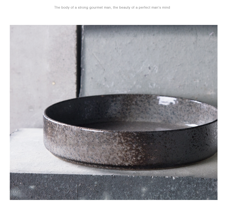 Creative ceramic tableware round bowl of soup bowl dish bowl bowl bowl deep dish western dishes soup plate salad dishes