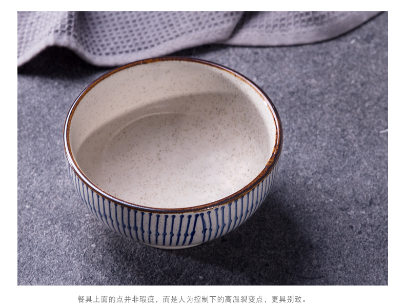 Japanese under glaze color porcelain small bowl of rice bowls of household breakfast bowl bowl of soup bowl dessert bowl home restaurant in the hotel