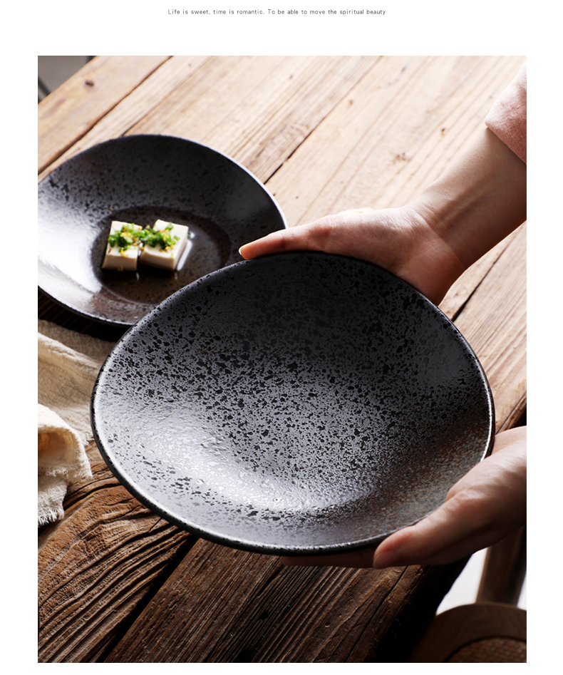 Japanese ceramics tableware triangle plate household shallow bowl dishes plate cold dish bowl of salad bowl fruit bowl dessert plates