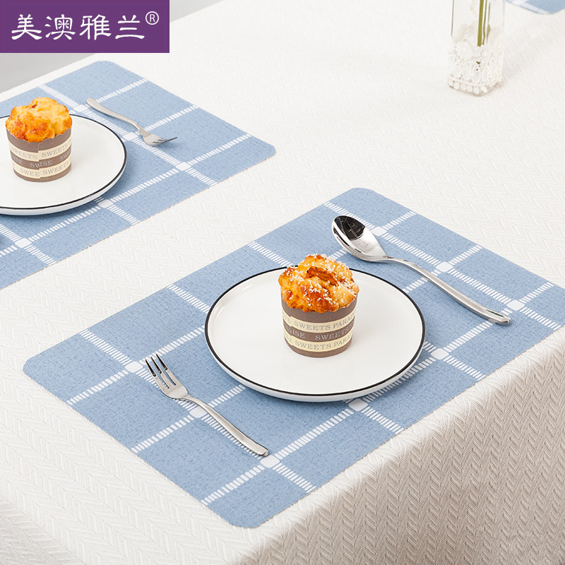 Heat Insulation Mat Table Mat Western Dining Mat Nordic Anti-Burn Mat Bowl Mat PVC Waterproof anti-oil Dinner Tray Cushion Home Cup Mat