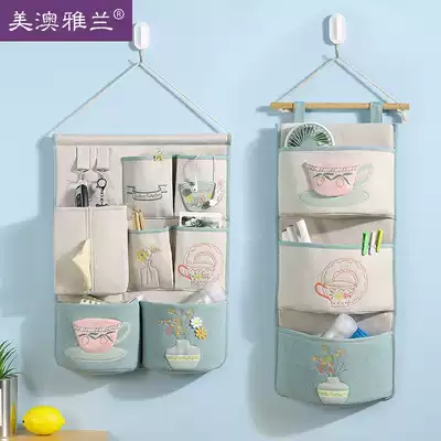 Large capacity wall hanging fabric door rear storage bag hanging hanging wall storage bag hanging wall storage bag