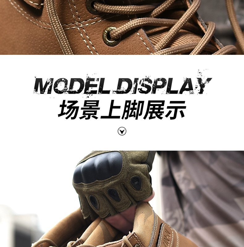 Labor protection shoes for men, winter steel toe caps, anti-smash and anti-puncture, lightweight, warm, high-top, wear-resistant, construction site safety work shoes