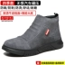 Labor protection shoes for men, winter steel toe caps, anti-smash and anti-puncture, lightweight, warm, high-top, wear-resistant, construction site safety work shoes 