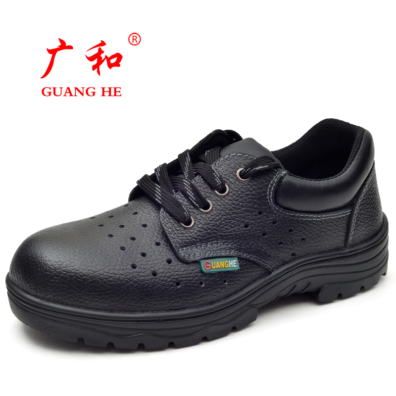 Labor Shoes Men's Summer Breathable Deodorant Ladle Head Safety Shoes Anti-Sting Anti-Stab Large Size Yard Workshoes
