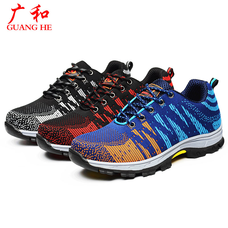 Labor Shoes Men's Summer Breathable Deodorant Ladle Head Anti-Piercing Anti-Pierced Bull Fascia Bottom Abrasion Resistant Light Workshoes Workshoes