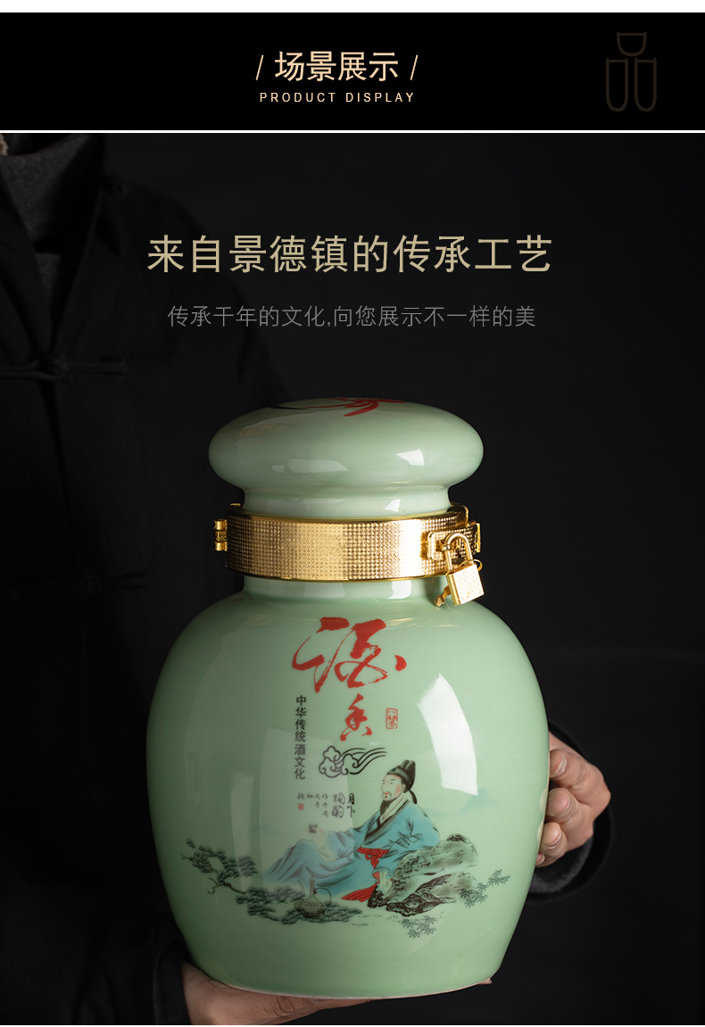 Bình rượu 5 kg 10 kg 20 kg Bình gốm 30 kg nạp rượu vang sủi bọt - Rượu vang ly uống rượu vang đỏ cao cấp