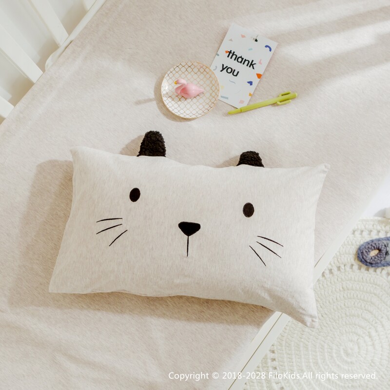 (Year-end return to the old guest) single cotton cotton cotton knitted cotton kindergarten children's pillowcase