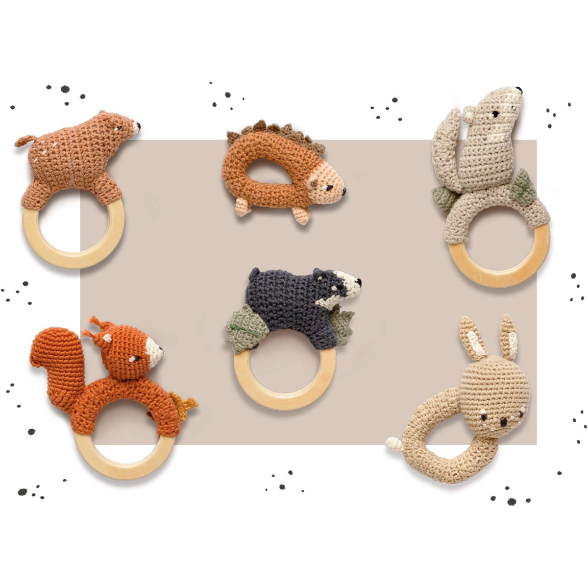 (Spot has arrived) Recommended Sebra newborn baby knitting hand rocking bell baby to soothe toy's birthday