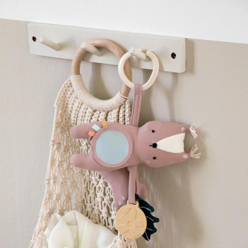 (Stock has arrived)Sebra newborn baby interactive toy Tooth bite glue Hand bell Soothing toy Year-old gift