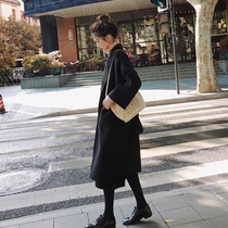 Double-sided cashmere plus-size coat woman mid-2022 autumn winter new temperament Herben windlace Hooch Jacket