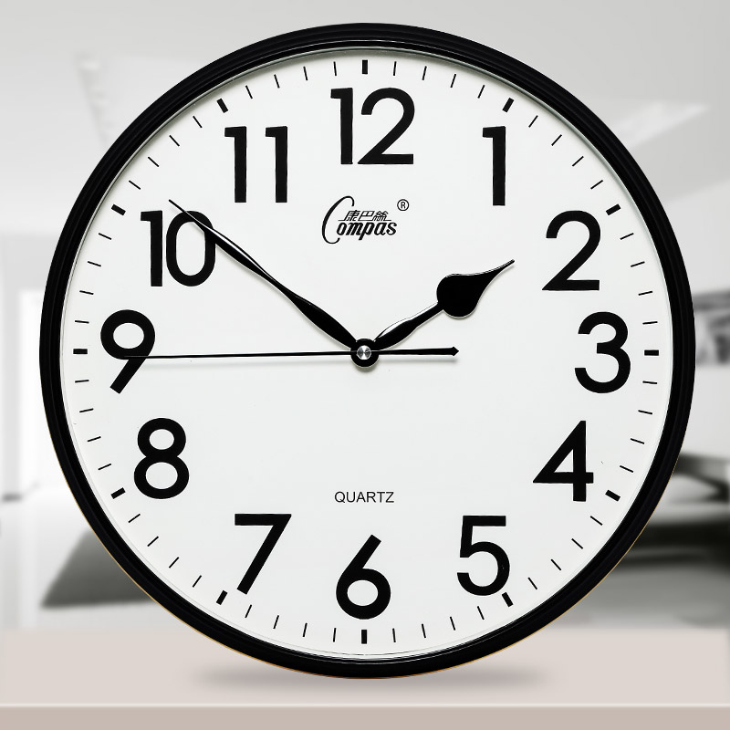 Cambus clock Bedroom mute watch Living room 14-inch hanging bell Jean Joins Nordic Wind Dining Hall Quartz Clock