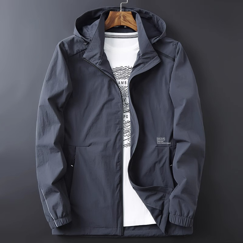 Jeep Men's Spring and Autumn 2023 New Plus-Size High-End Fashion Loose Casual Men's Windbreaker