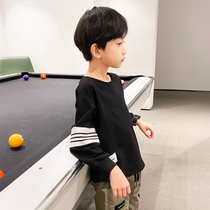  Boys long-sleeved t-shirt loose version of childrens middle and large childrens 2020 spring T-shirt bottoming shirt spring and autumn top boys tide