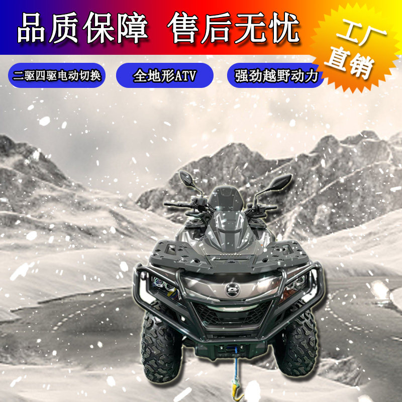 QJ MOTOR вездеход Qianjiang ATV ATV600 для работы в живописной местности, фермерская тележка, внедорожный квадроцикл