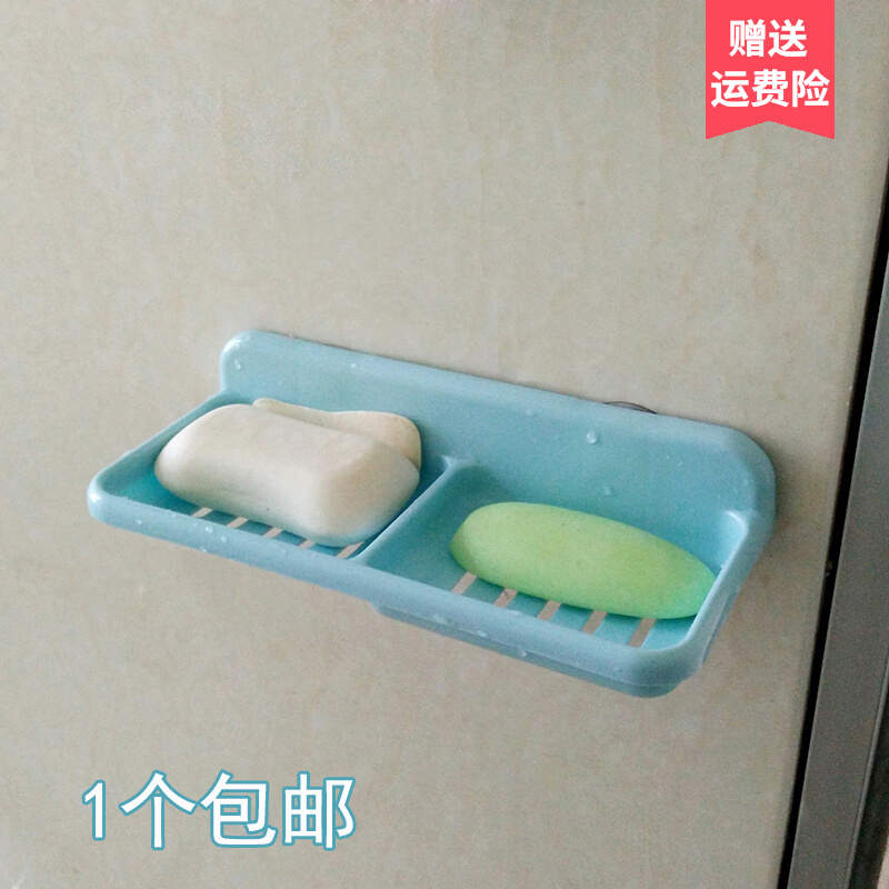 Suckle Soap Box A double - soap bathroom wall hanging toilet soap creative asphalt frame viscose