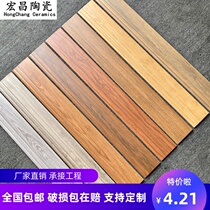 Imitation solid wood textured living room Bedroom Skirting skirting Skirting Tile 100X800 matching room Antique Ground Floor Tiles