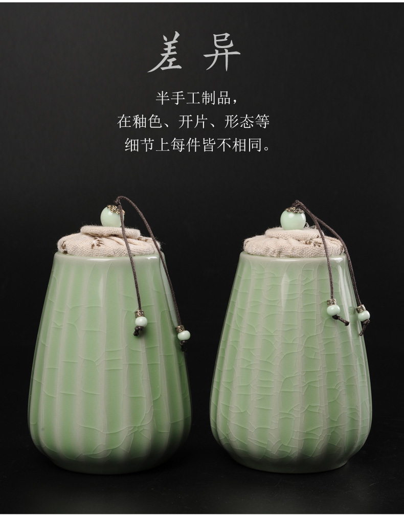 Your up caddy fixings ceramic seal pot small household porcelain storage POTS POTS store receives small tea pot