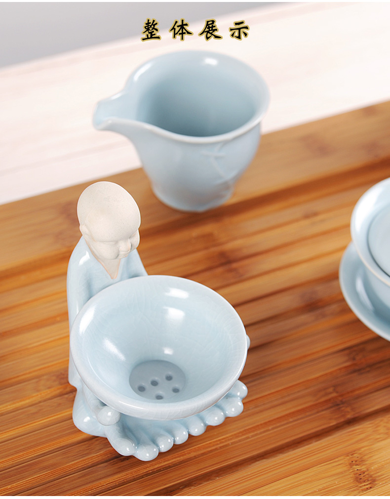 ) ceramic tea tea tea strainer mesh filter good kunfu tea tea tea accessories