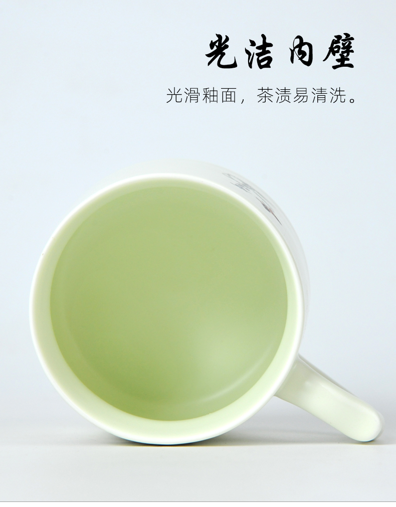 Ceramic drinking cup keller male move trend cup jingdezhen high - capacity office cup office tea cup