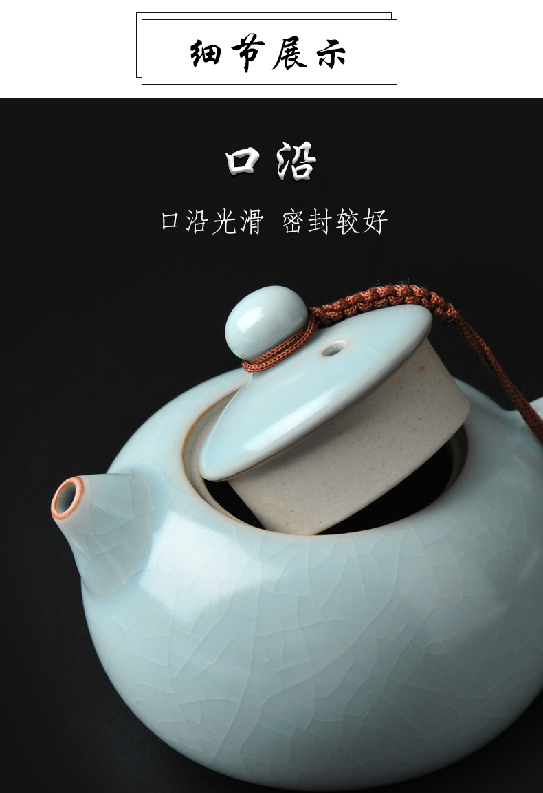 Archaize your up ceramic teapot kung fu tea set the teapot CiHu single pure manual household shih pot stone gourd ladle pot