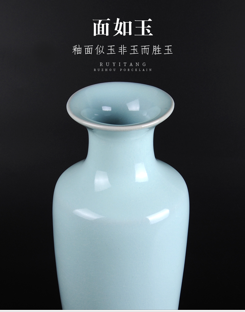 Archaize your up with porcelain of thy son Chinese style classical contracted sitting room porch decoration ceramics big vase household furnishing articles