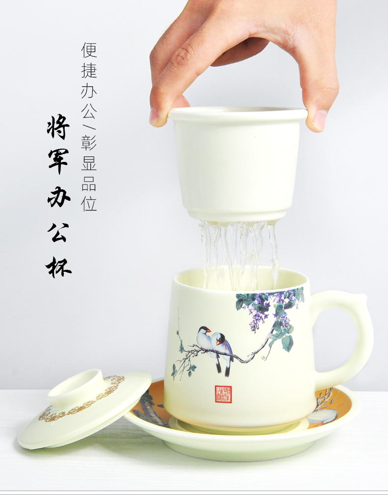 Ceramic drinking cup keller male move trend cup jingdezhen high - capacity office cup office tea cup