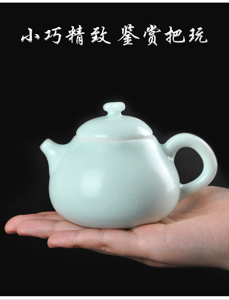 Your up kung fu ceramic teapot Your porcelain teapot single pot of small open piece of checking tea set for its ehrs pomelos pot of household