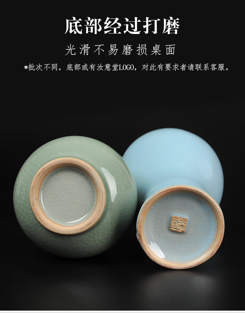 Archaize your up handicraft ru porcelain vase ceramic flower arranging flowers, restoring ancient ways is contracted home sitting room adornment is placed