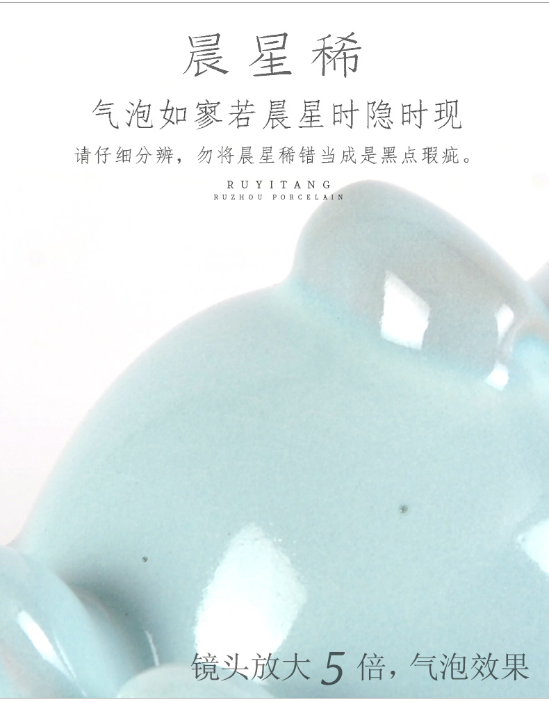 Creative your up ceramic pig furnishing articles your porcelain arts and crafts Chinese celadon home sitting room adornment ornament gift the study