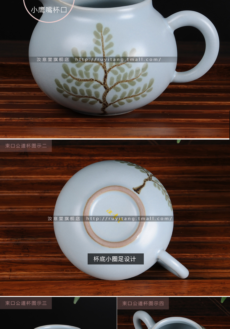 Archaize your up porcelain kung fu tea set ceramic teapot teacup azure open Chinese style restoring ancient ways for its ehrs home