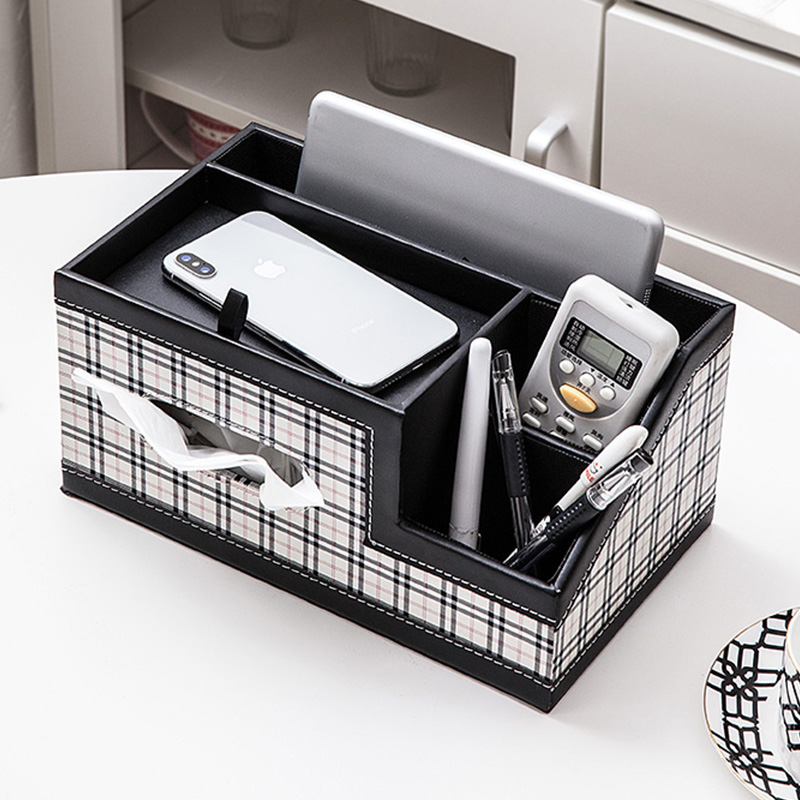 Versatile paper towel box Ou-style tea table Desktop Living room Creative napkins Paper Cramps Paper Cramers Home Remote storage box-Taobao